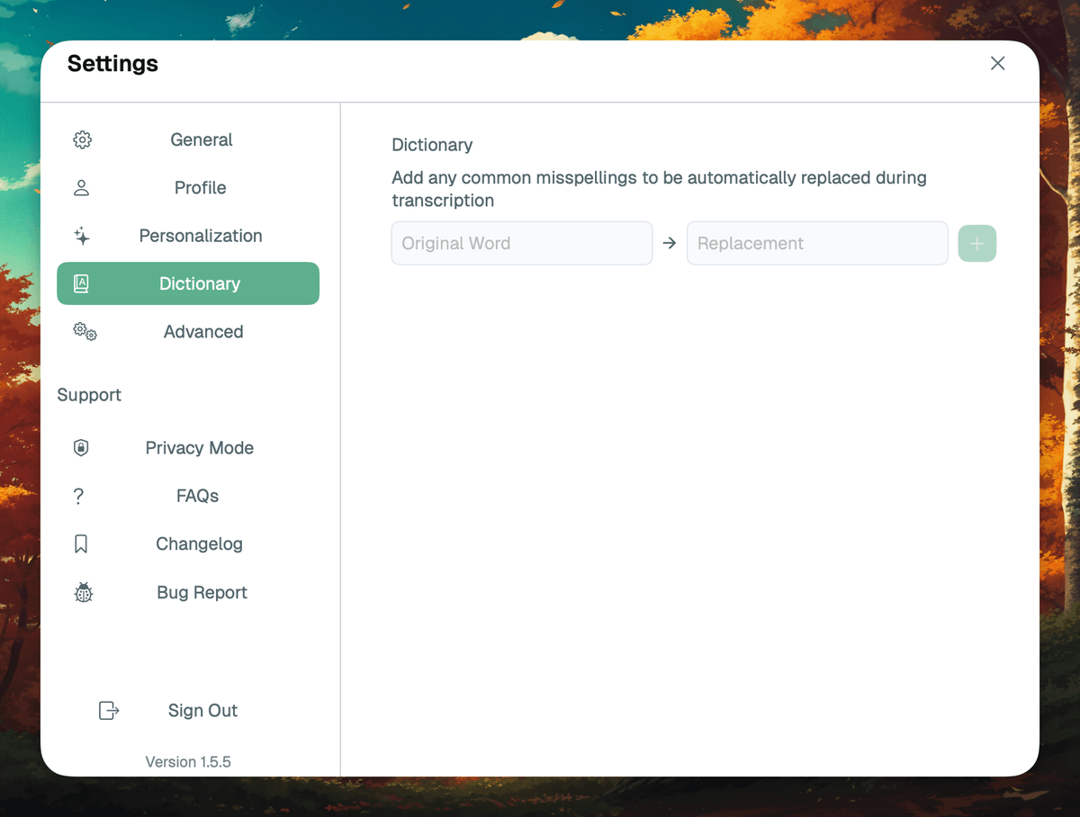 Dictionary Mapping